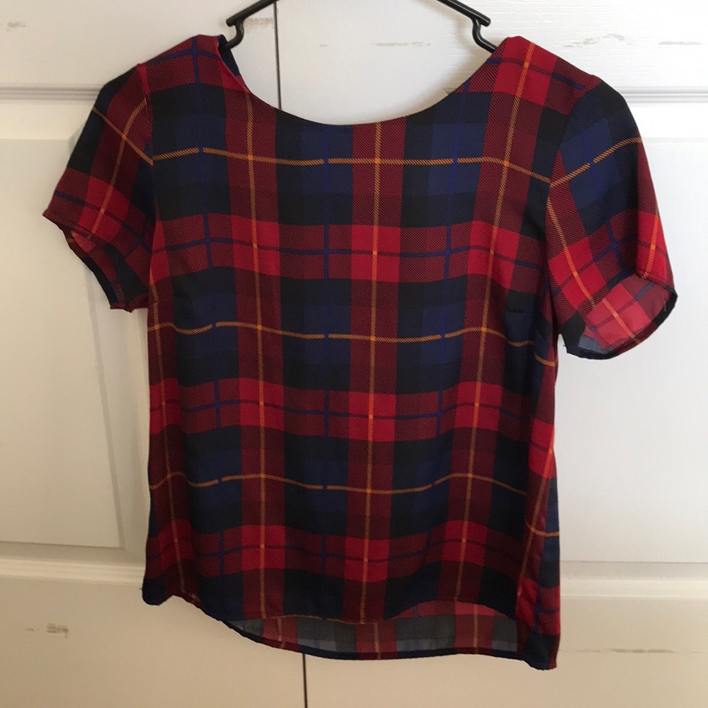 Plaid Blouse